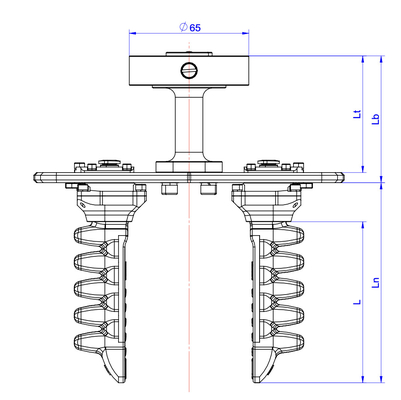 Gripper ISO9001 4200g всеобщий мягкий пневматический