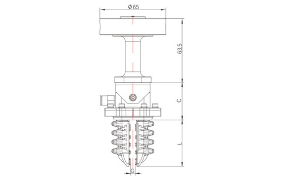 струбцина высокой размягченности серии ISC 6300g 36mm робототехническая